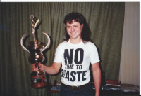Dave with AUK champs trophy 93.
